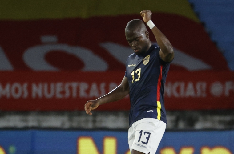 Enner Valencia, delantero de Ecuador. Foto: EFE