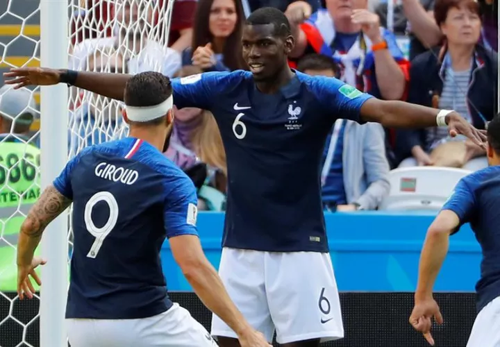 Paul Pogba suma un gol en el Mundial de Rusia 2018. Foto EFE