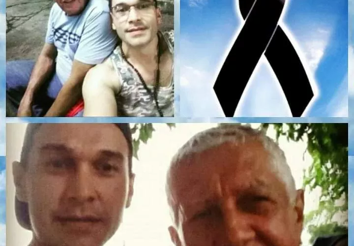 Fotografía en vida de el padre e hijo asesinados en Concepción Juan Díaz