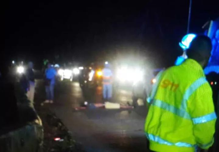 Hombre murió arrollado en Las Margaritas de Colón. Foto: Diómedes Sánchez 