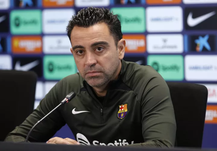 El técnico del FC Barcelona, Xavi Hernández. /Foto: EFE